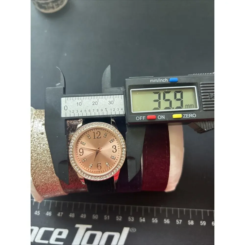 Rose Gold Tone Interchangeable Bands Women’s Quartz Watch